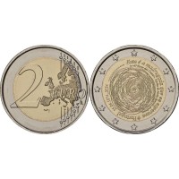 Монета Португалия 2 евро 2024 Революция гвоздик 1974 года