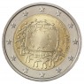 Литва 2 евро 2015 30 лет Флагу Европы