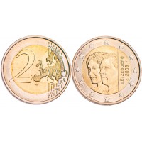 Монета Люксембург 2 евро 2009 90 лет вступления на престол Герцогини Шарлотты