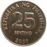 Филиппины 25 сентимо 2001