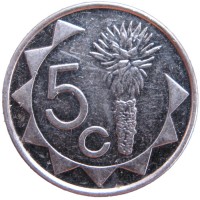 Монета Намибия 5 центов 2009