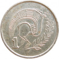Монета Кипр 1 цент 1994