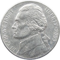 США 5 центов 2003 D