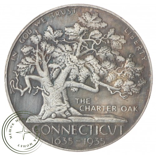 Копия 50 центов 1935 300 лет штату Коннектикут — 54163511