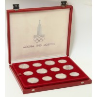 Набор серебряных монет Олимпиада 80 АЦ