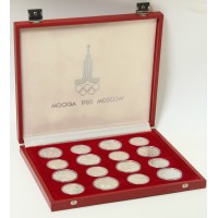 Набор серебряных монет Олимпиада 80 АЦ