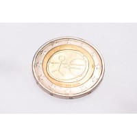 Монета Португалия 2 евро 2009 10 лет экономическому и валютному союзу