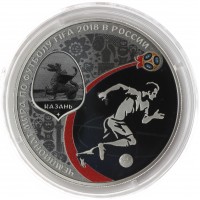 Набор 12 серебряных монет Футбол 2018