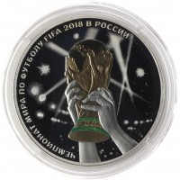 Набор 12 серебряных монет Футбол 2018