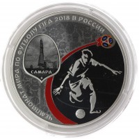 Набор 12 серебряных монет Футбол 2018