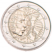 Монета Франция 2 евро 2020 Медицинские исследования Герои (буклет)