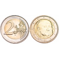 Монета Италия 2 евро 2013 700 лет со дня рождения Джованни Боккаччо