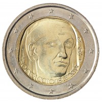 Монета Италия 2 евро 2013 700 лет со дня рождения Джованни Боккаччо