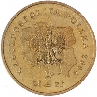 Польша 2 злотых 2004 Любушское воеводство