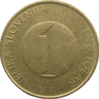 Монета Словения 1 толар 1994