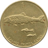 Монета Словения 1 толар 1994