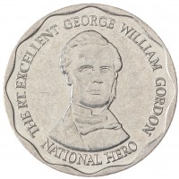 Монета Ямайка 10 долларов 2015