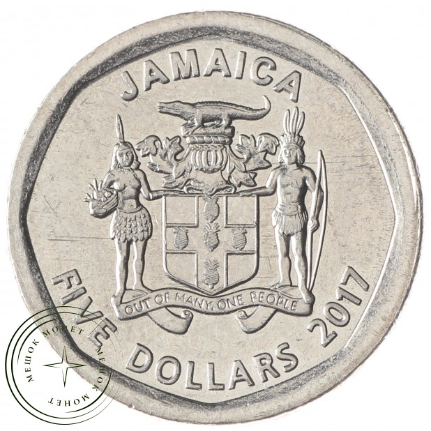 Ямайка 5 долларов 2017