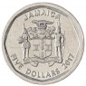 Ямайка 5 долларов 2017 2