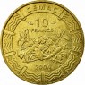 Центральная Африка 5 и 10 франков 2006 набор — 937045649