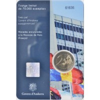 Монета Андорра 2 евро 2023 ООН (Буклет)