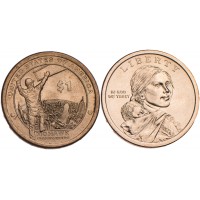 Монета США 1 доллар 2015 Mohawk на строительстве небоскреба в Нью-Йорке