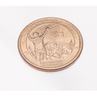 Монета США 1 доллар 2015 Mohawk на строительстве небоскреба в Нью-Йорке