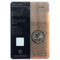 Монета Андорра 2 евро 2019 600-летие однопалатного парламента (Буклет)