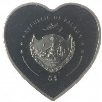 Монета Палау 5 долларов 2007 Ангел и Дьявол