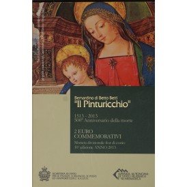 Сан-Марино 2 евро 2013 500 лет со смерти художника Пинтуриккьо (буклет)
