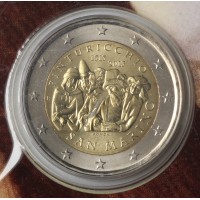 Монета Сан-Марино 2 евро 2013 500 лет со смерти художника Пинтуриккьо (буклет)