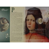 Монета Сан-Марино 2 евро 2013 500 лет со смерти художника Пинтуриккьо (буклет)