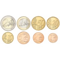 Латвия Годовой набор монет евро 2014 (8 шт)