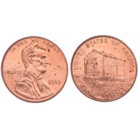 Монета США 1 цент Дом