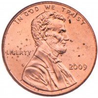 Монета США 1 цент Дом