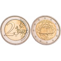Монета Португалия 2 евро 2007 Римский договор