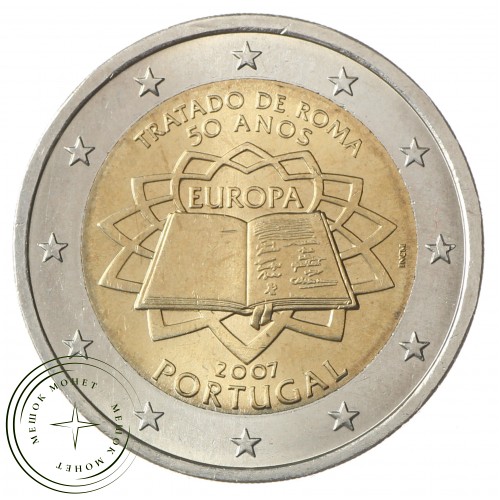 Португалия 2 евро 2007 Римский договор — 36820033