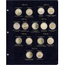 Комплект листов для юбилейных монет 2 евро стран Сан-Марино,Ватикан, Монако и Андорры в Альбом Колле