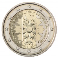Монета Франция 2 евро 2018 Василёк