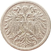 Монета Австрия 10 геллеров 1895