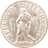 Монета Австрия 1 шиллинг 1947