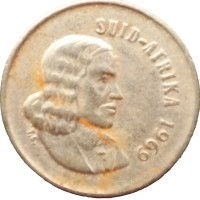 Монета ЮАР 5 центов 1969