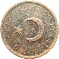 Монета Турция 1 куруш 1970