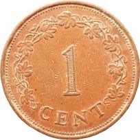 Монета Мальта 1 цент 1972