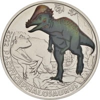 Австрия 3 евро 2022 Пахицефалозавр