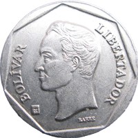 Монета Венесуэла 50 боливар 2000