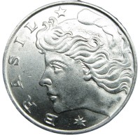 Монета Бразилия 20 сентаво 1977