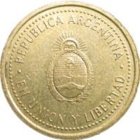 Монета Аргентина 10 сентаво 1993