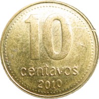 Аргентина 10 сентаво 2010