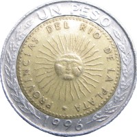 Аргентина 1 песо 1996